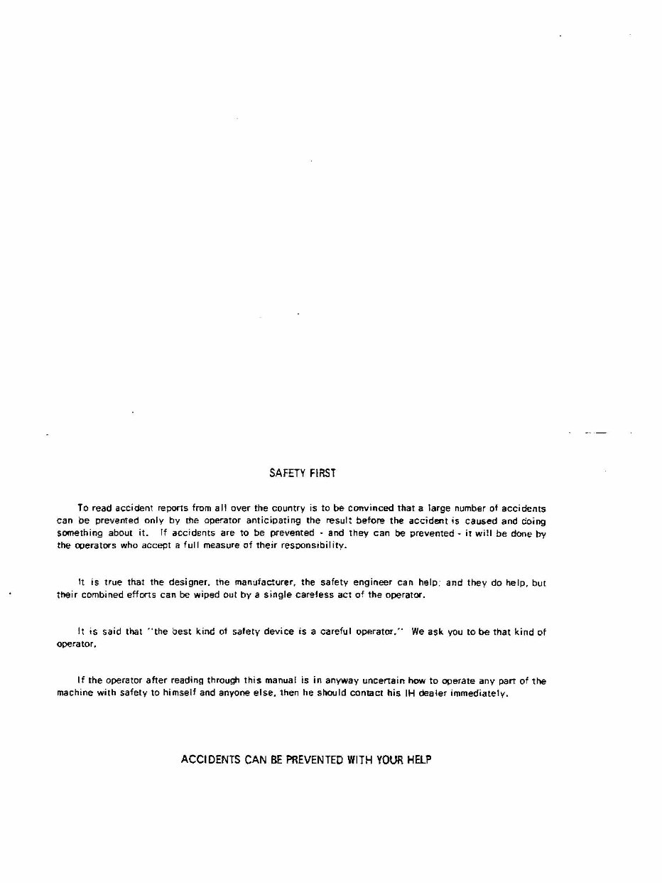 International 454, 474, 475, 574,674 Tractor OPS Manual preview img 3