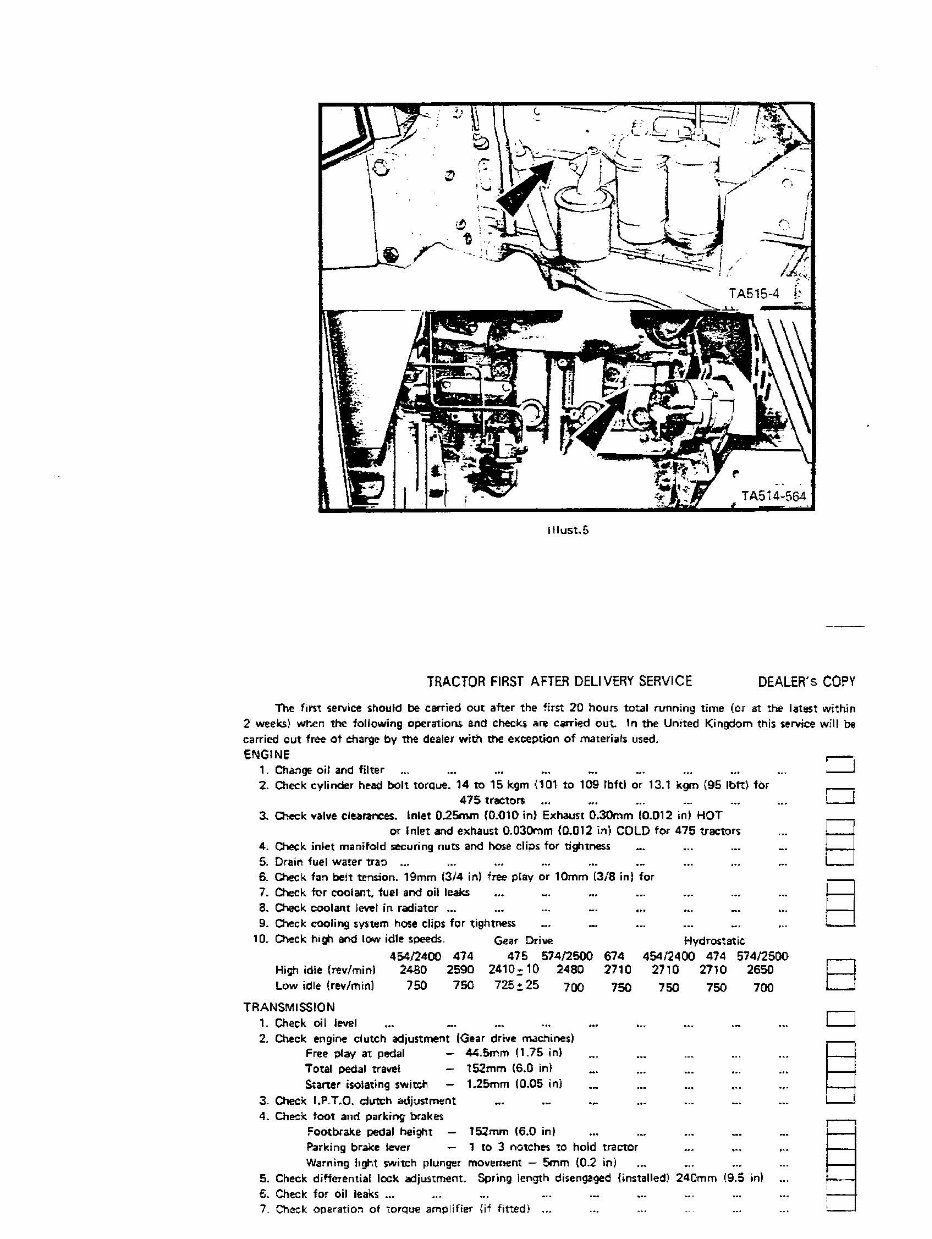 International 454, 474, 475, 574,674 Tractor OPS Manual preview img 8