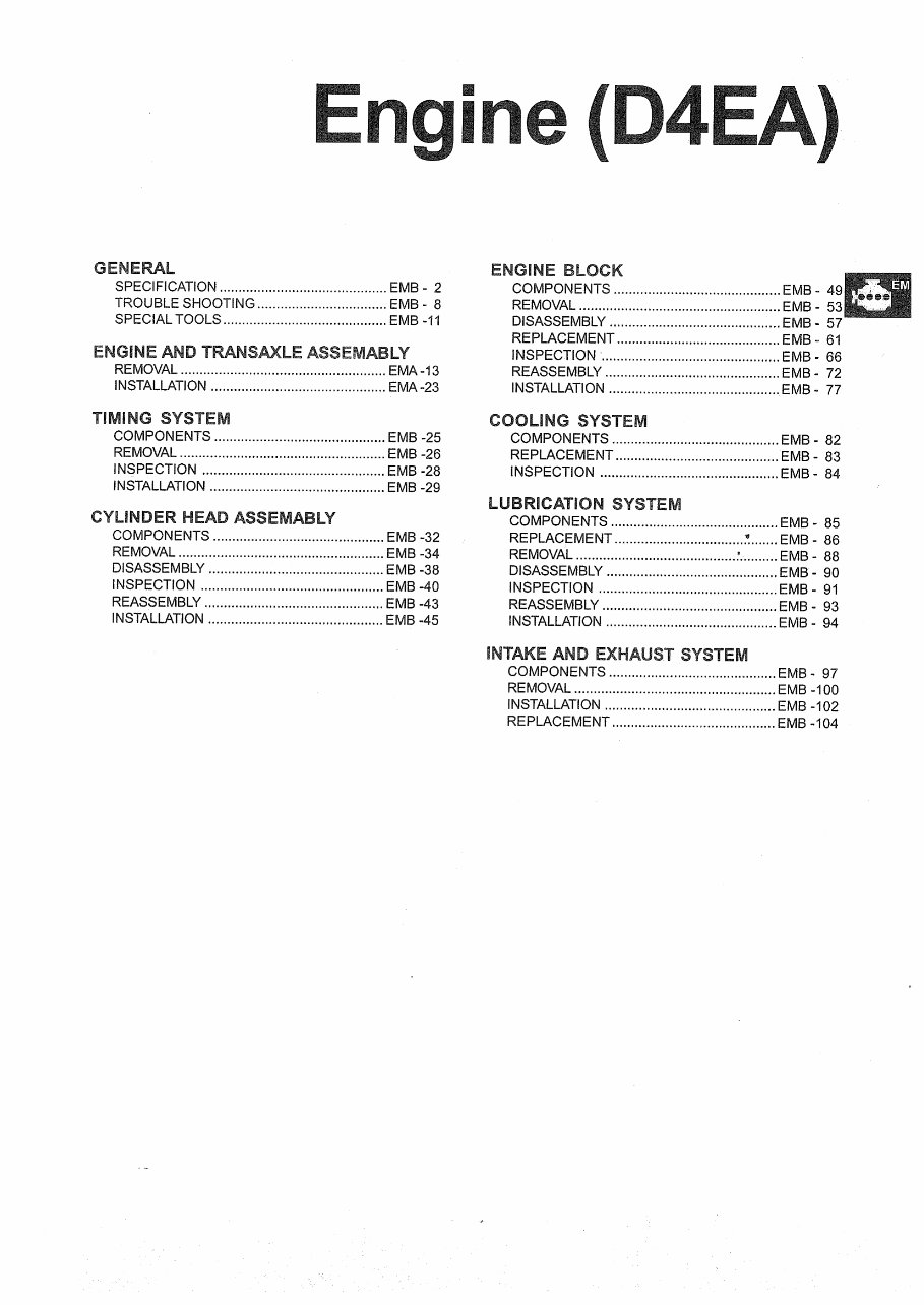 2005-2010 Kia Sportage Service & Repair Manual preview img 1