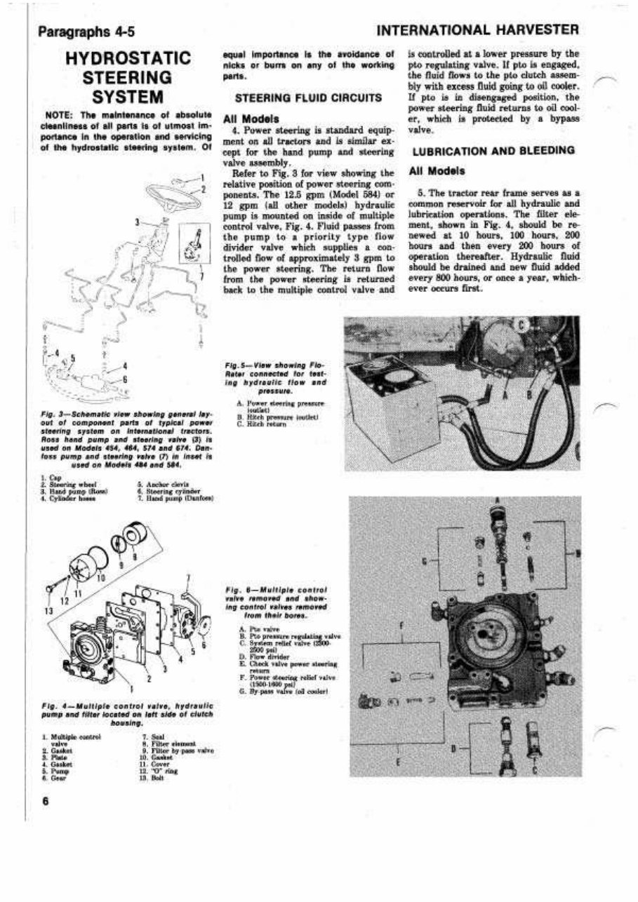 International Harvester Tractors (Series 454/464/484/574/584/674) OEM Service & Repair Manual preview img 6