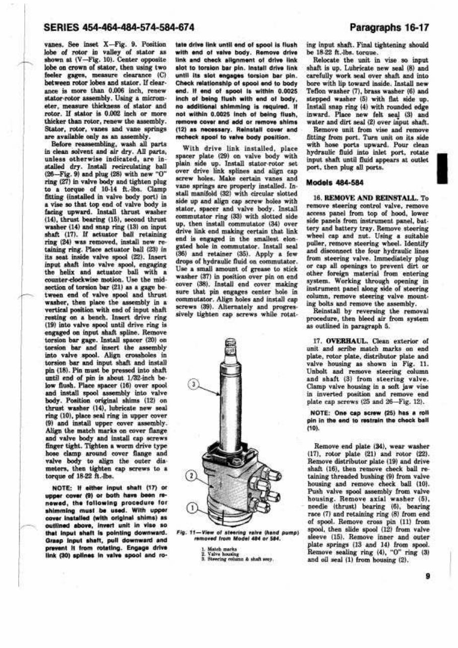 International Harvester Tractors (Series 454/464/484/574/584/674) OEM Service & Repair Manual preview img 9
