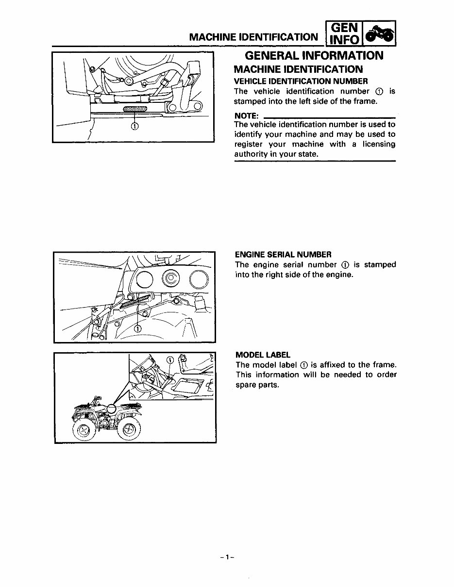 1987-2005 Yamaha Big Bear 350 2WD/4WD (YFM350FW) OEM Service & Repair Manual preview img 8