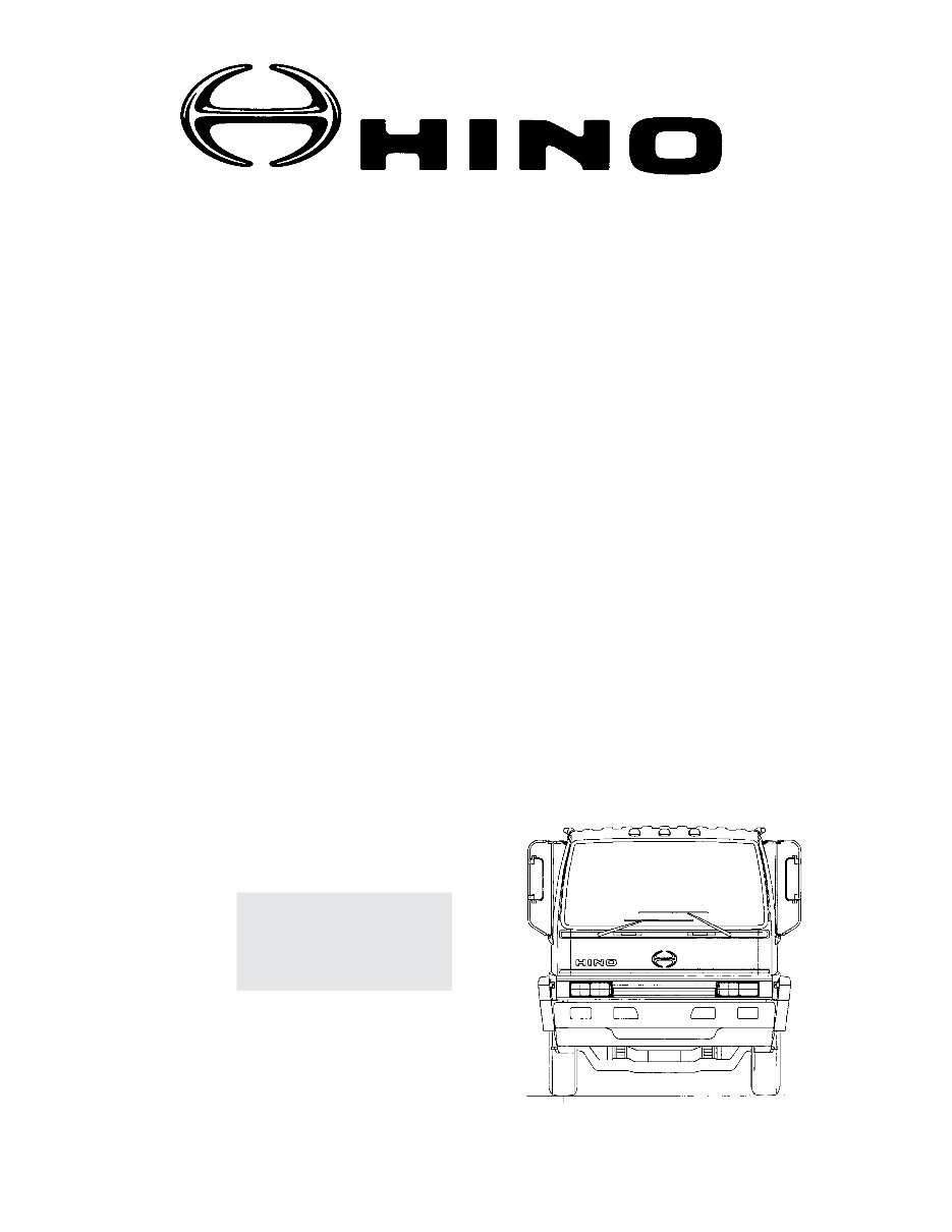 HINO J05C J08C TD TP TR Diesel Engine Workshop Manual preview img 1