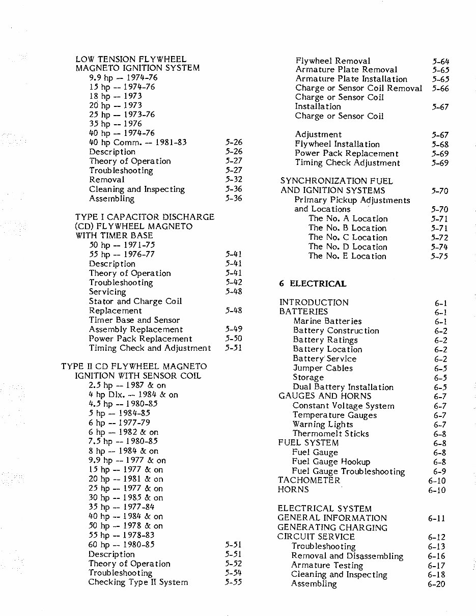 1982 JOHNSON EVINRUDE 25HP OUTBOARD Factory Service & Work Shop Manual preview img 3