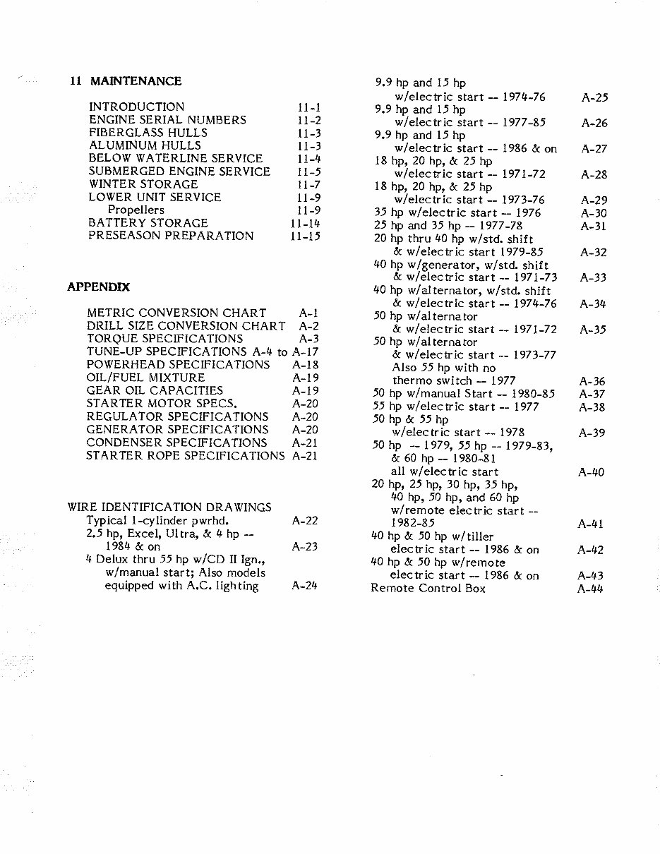 1982 JOHNSON EVINRUDE 25HP OUTBOARD Factory Service & Work Shop Manual preview img 7