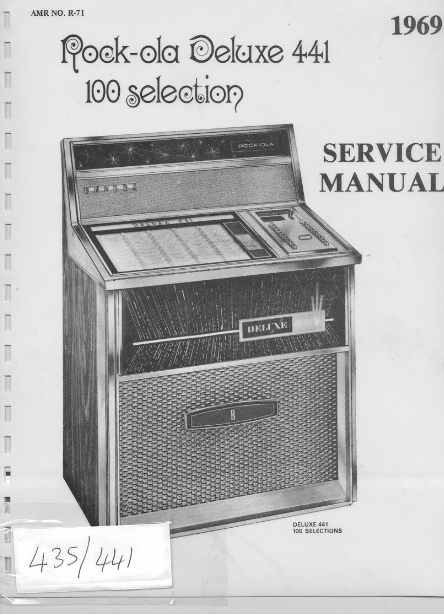 Rock-Ola 435 and 441 Jukebox Service repair manual preview img 4