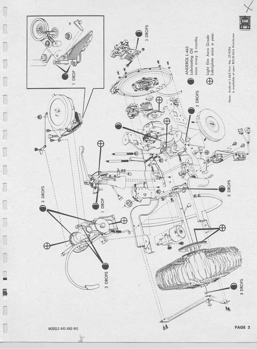 Rock-Ola 435 and 441 Jukebox Service repair manual preview img 7