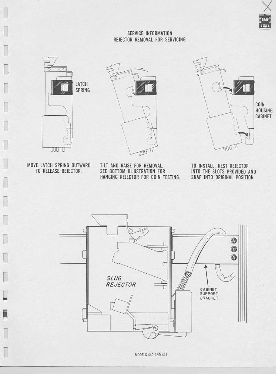 Rock-Ola 435 and 441 Jukebox Service repair manual preview img 9