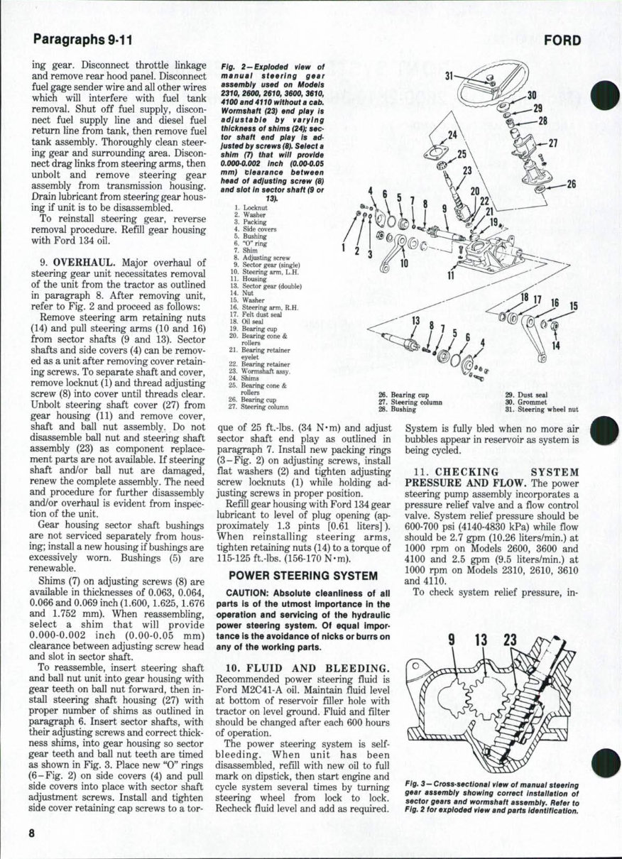 Ford 4610 tractor Workshop Repair Service Manual preview img 7