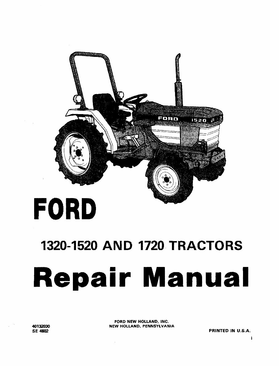 Ford 1720 Tractor Workshop Repair Service Manual preview img 2