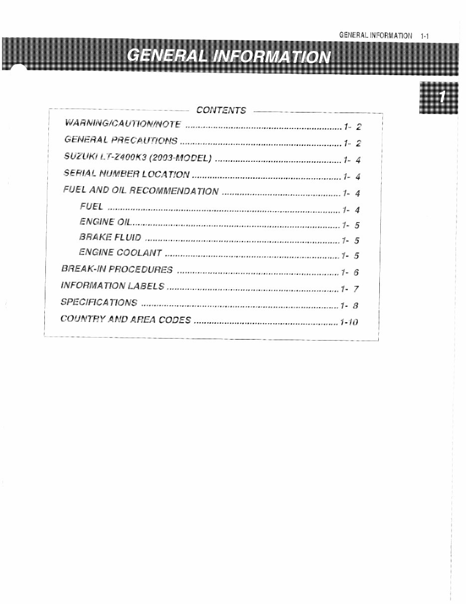 2004 Suzuki LTZ400 LTZ 400 Service & Repair Manual preview img 1