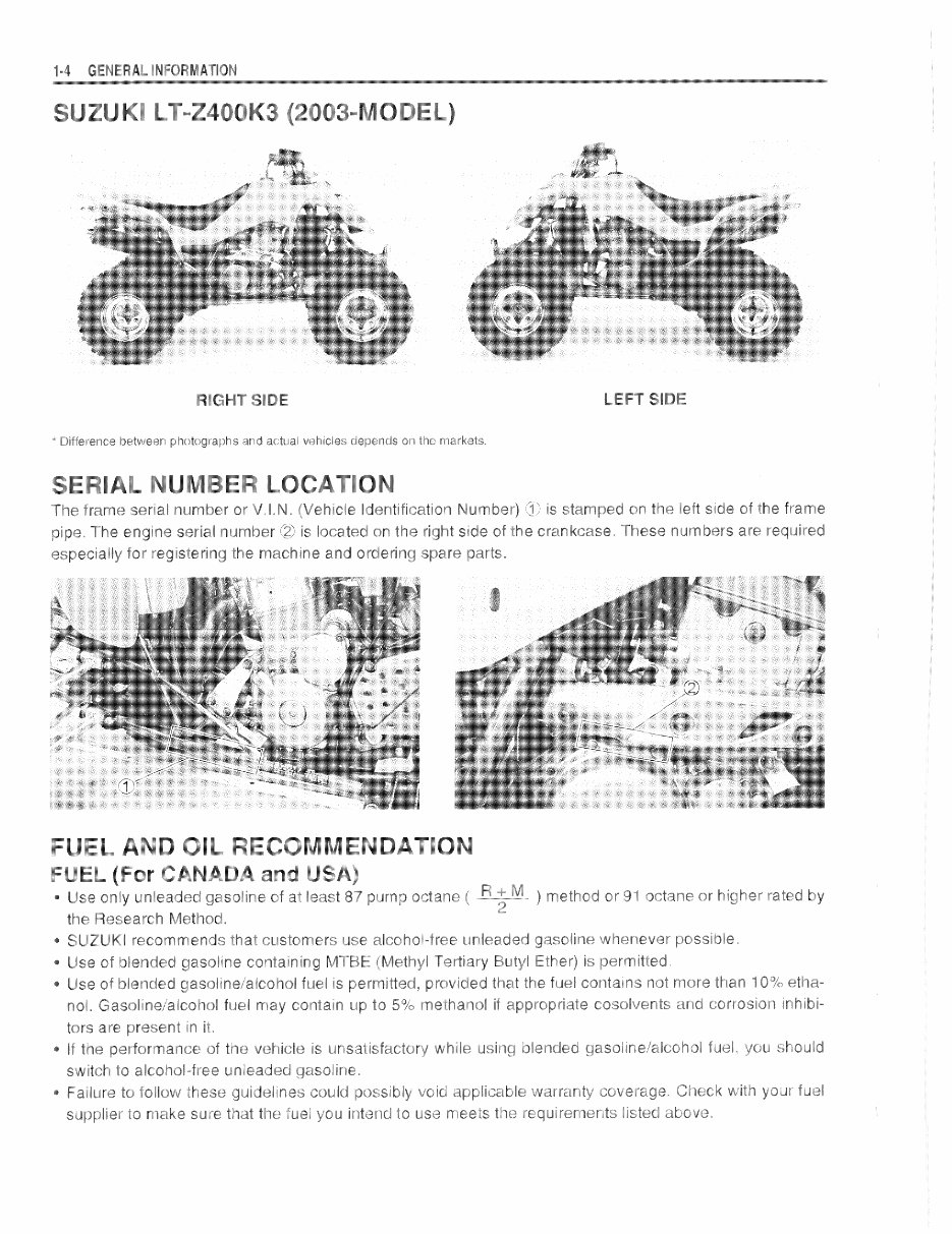 2004 Suzuki LTZ400 LTZ 400 Service & Repair Manual preview img 4