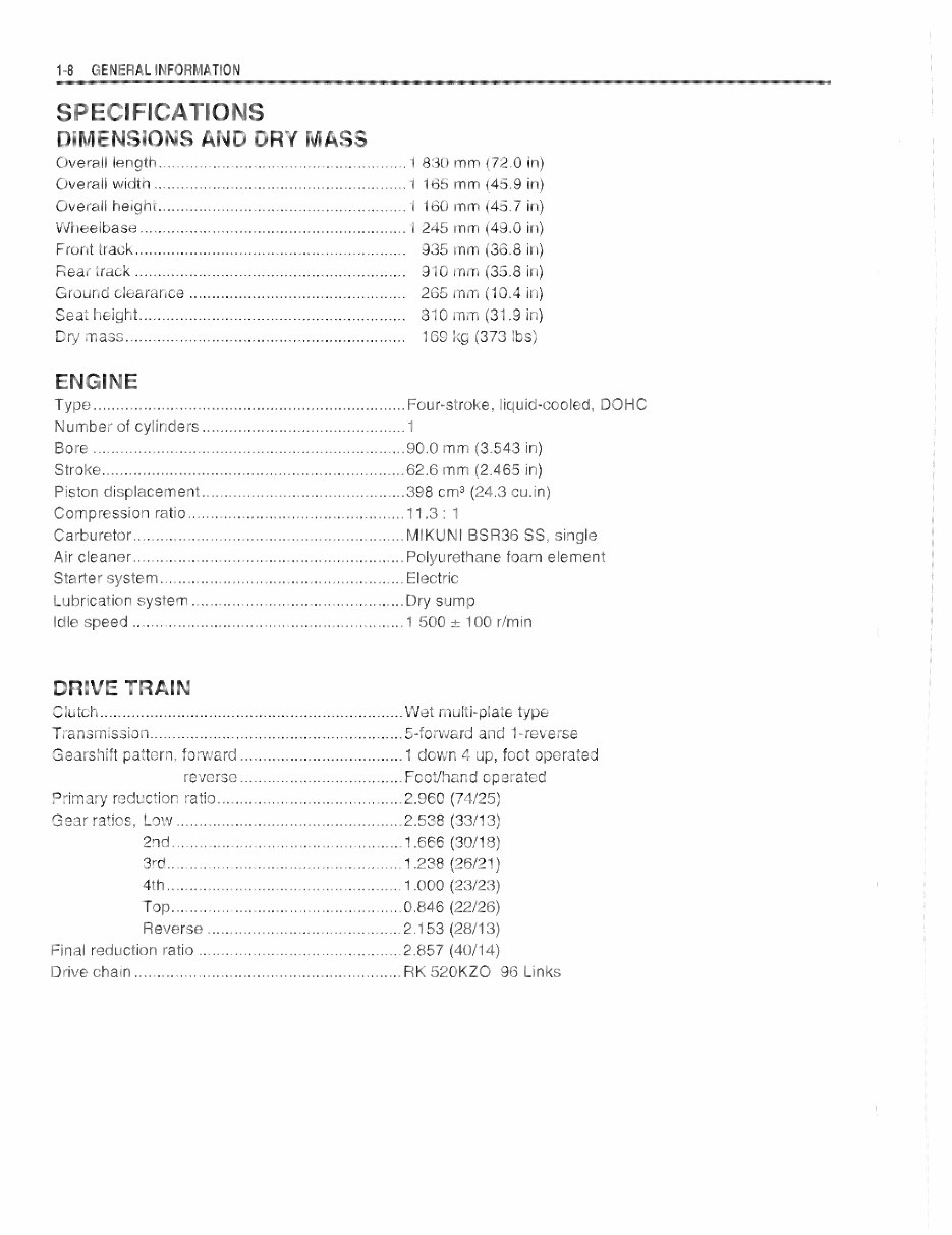 2004 Suzuki LTZ400 LTZ 400 Service & Repair Manual preview img 8
