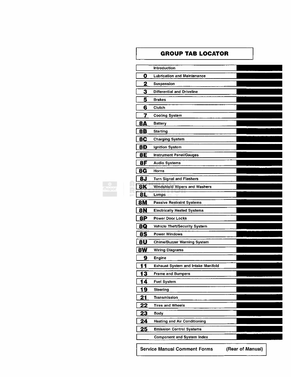 1998 DODGE VIPER Service and Repair Manual preview img 3