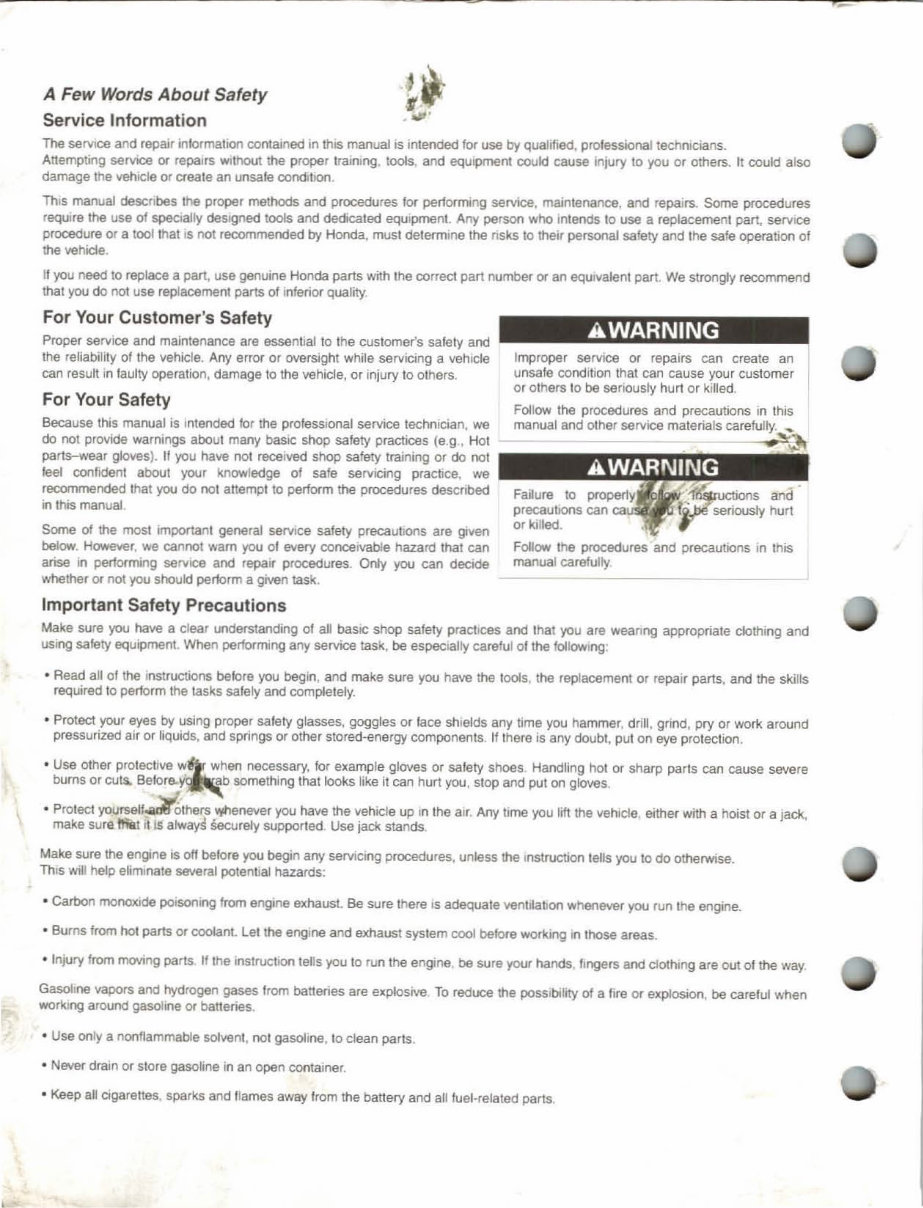 2004-2007 Honda TRX400FA, TRX400FGA FourTrax Rancher AT Service & Repair Manual preview img 2