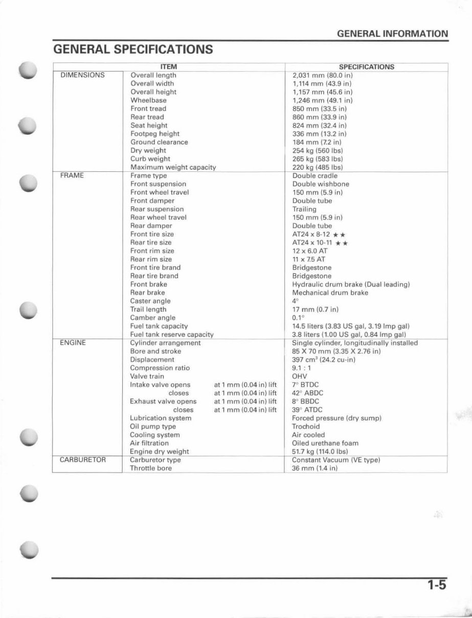 2004-2007 Honda TRX400FA, TRX400FGA FourTrax Rancher AT Service & Repair Manual preview img 9