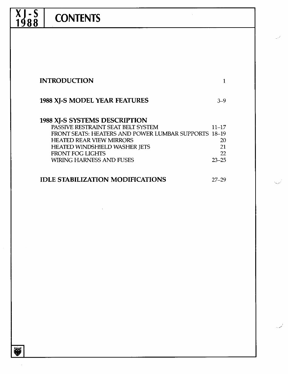 1992-1996 Jaguar XJS Service & Repair Manual preview img 4