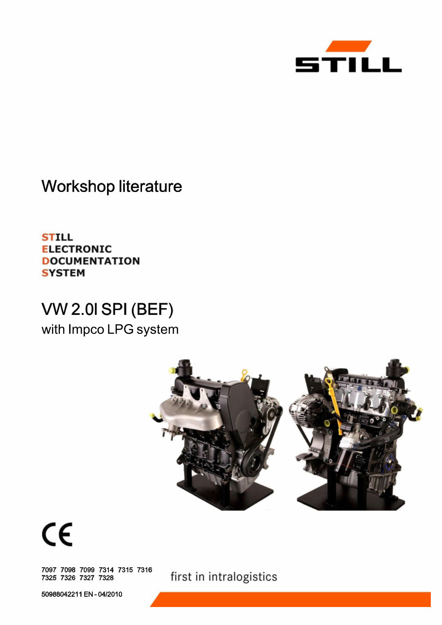 Volkswagen 2.0L SPI (BEF) Engine (with Impco LPG System) Workshop Manual preview img 1