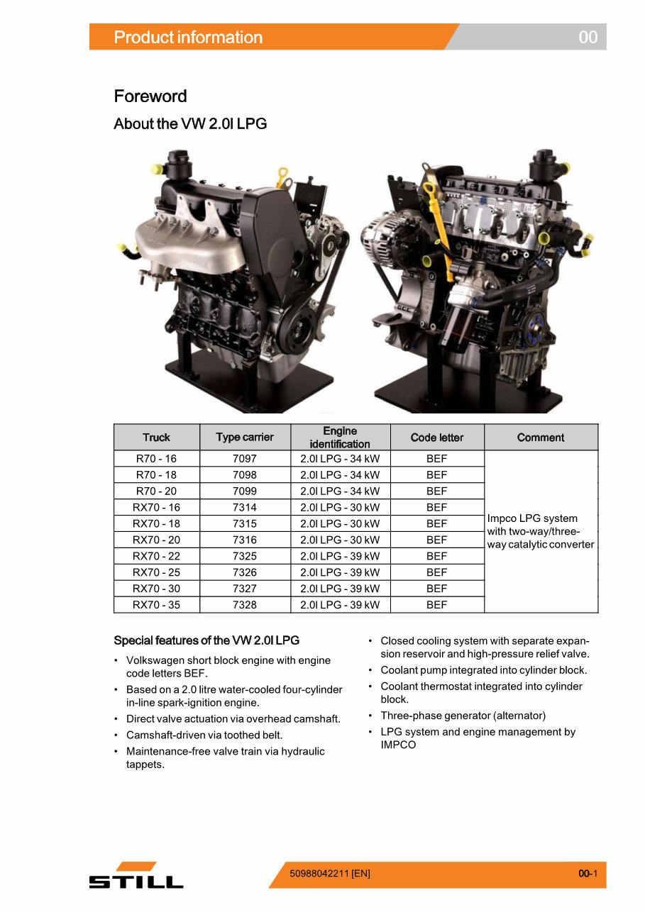 Volkswagen 2.0L SPI (BEF) Engine (with Impco LPG System) Workshop Manual preview img 7