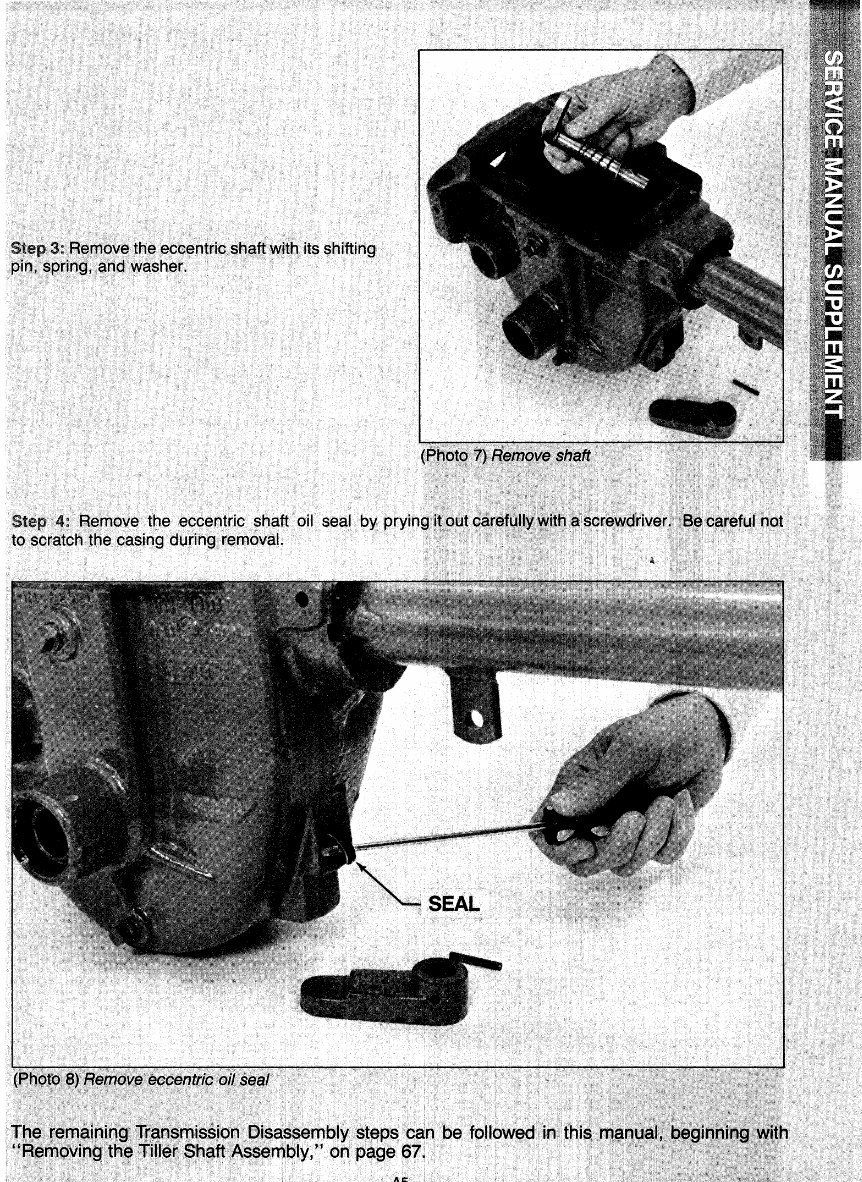 Troy-Bilt Roto Tiller Transmission Service & Repair Workshop Manual - IMPROVED - preview img 7