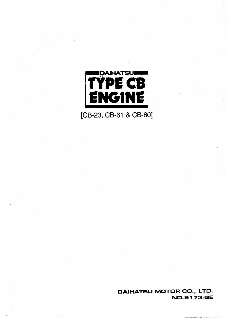 1993-2000 Daihatsu Charade Service & Repair Manual preview img 1