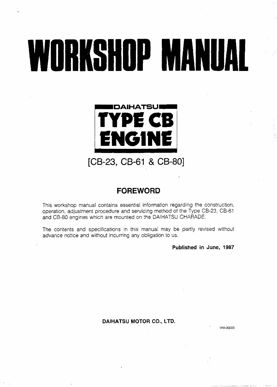 1993-2000 Daihatsu Charade Service & Repair Manual preview img 3