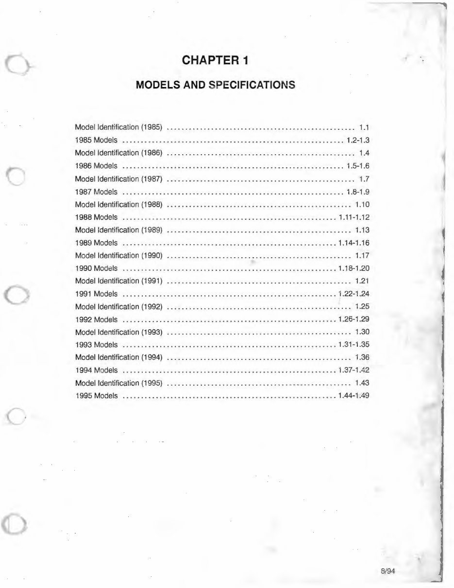 1989 Polaris Indy 500 Snowmobiles OEM Service & Repair Manual preview img 1