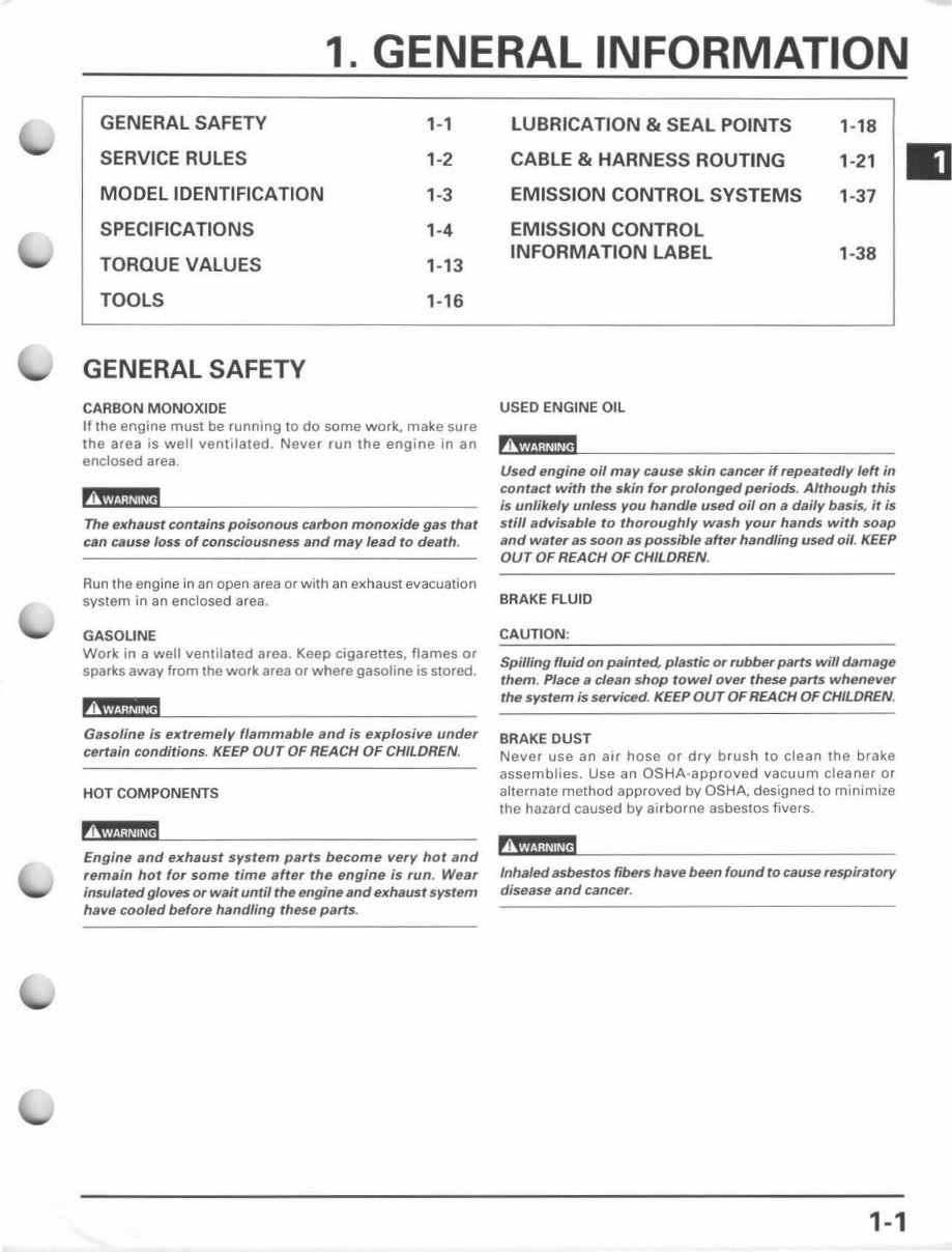 1998-2004 Honda Fourtrax Foreman (TRX450S/FM) Service & Repair Manual preview img 5