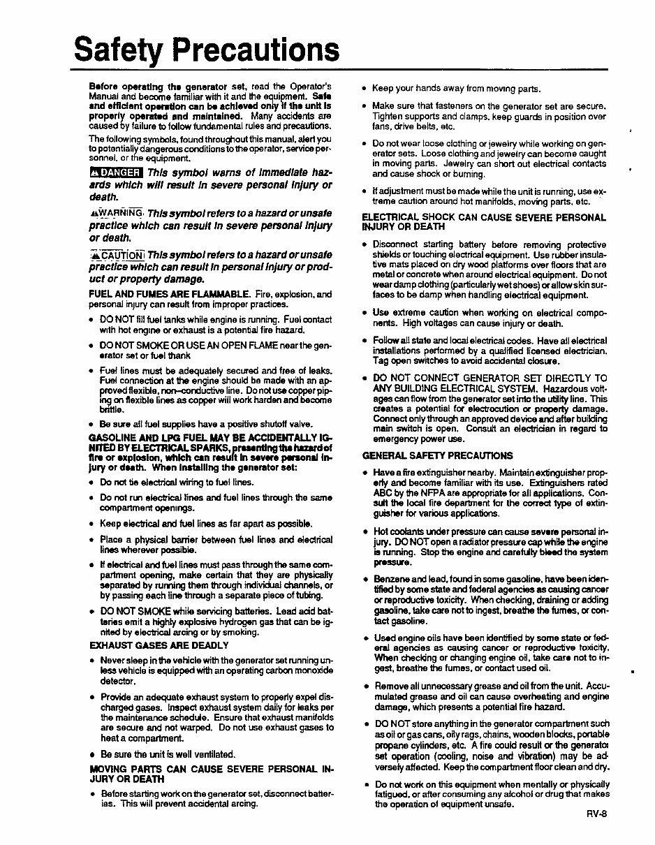 Onan KV Microlite 2800 Series Generator Complete Workshop Service Repair Manual preview img 2