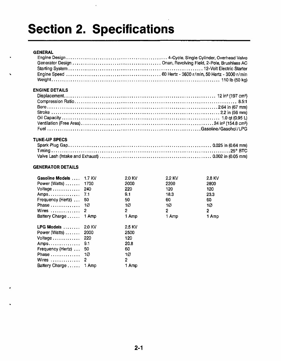 Onan KV Microlite 2800 Series Generator Complete Workshop Service Repair Manual preview img 7