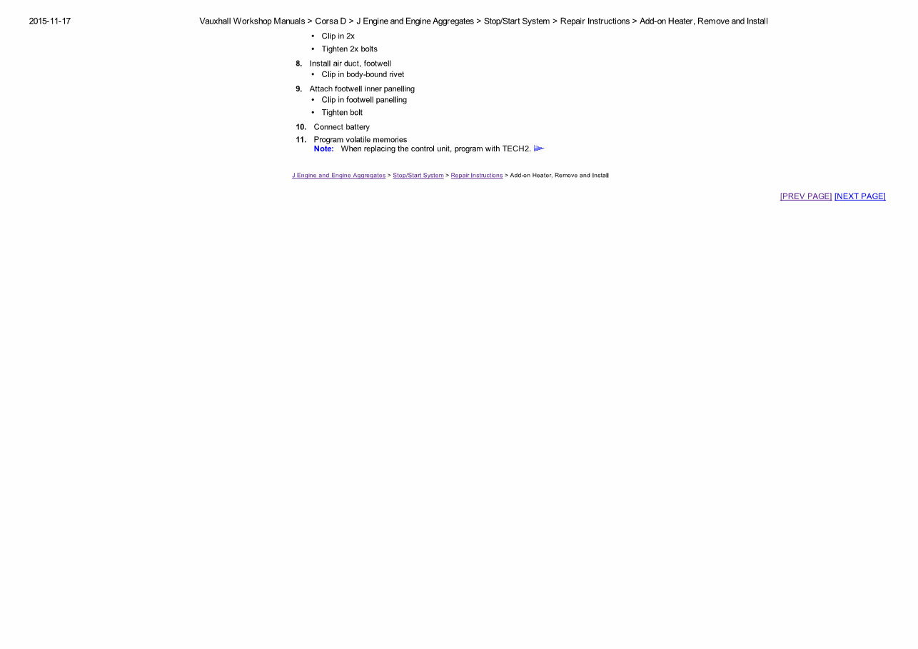 2009 VAUXHALL CORSA D Service and Repair Manual preview img 4