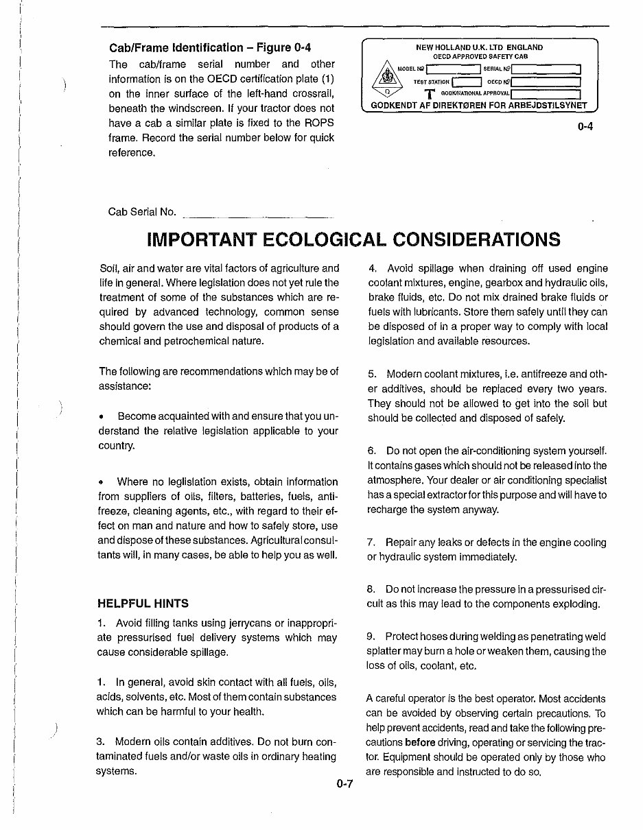 Ford New Holland 7740 Tractor Tractors Operators Owner Instruction Manual - IMPROVED - preview img 8