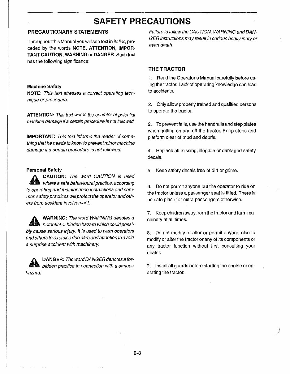 Ford New Holland 7740 Tractor Tractors Operators Owner Instruction Manual - IMPROVED - preview img 9