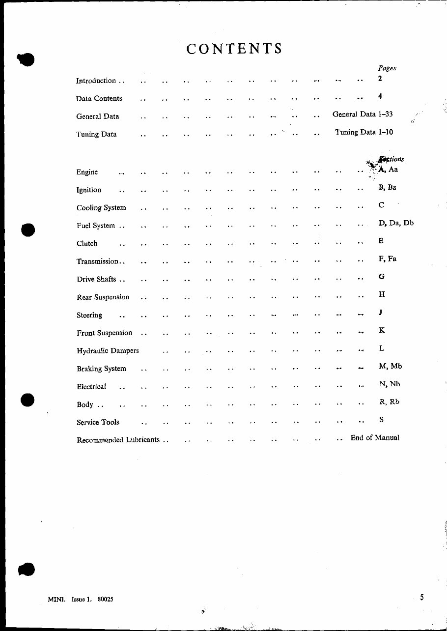 1964-1989 MINI Moke Service & Repair Manual preview img 5