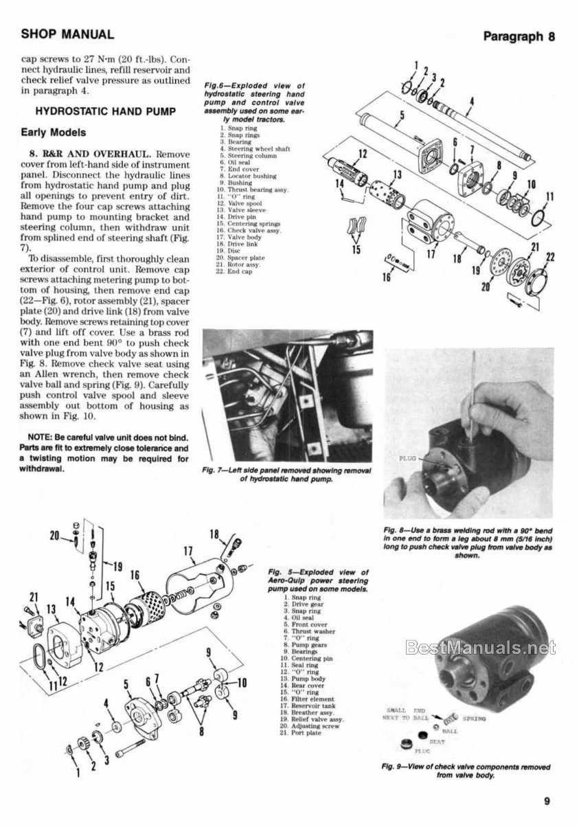 MASSEY FERGUSON MF255 MF265 MF270 MF275 MF290 Shop Manual preview img 10