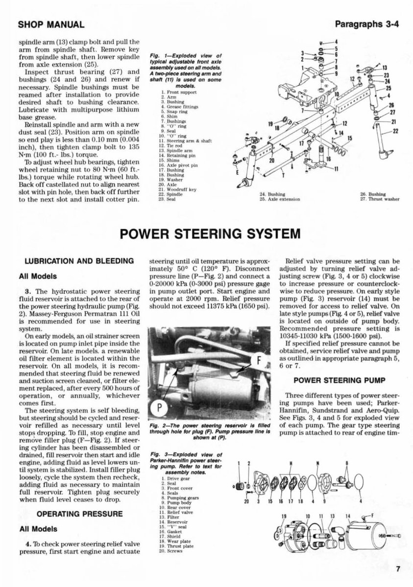 MASSEY FERGUSON MF255 MF265 MF270 MF275 MF290 Shop Manual preview img 8