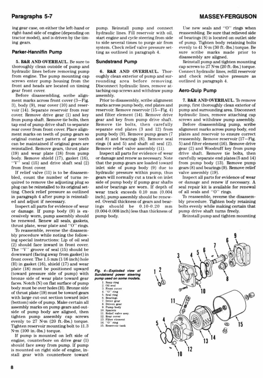 MASSEY FERGUSON MF255 MF265 MF270 MF275 MF290 Shop Manual preview img 9