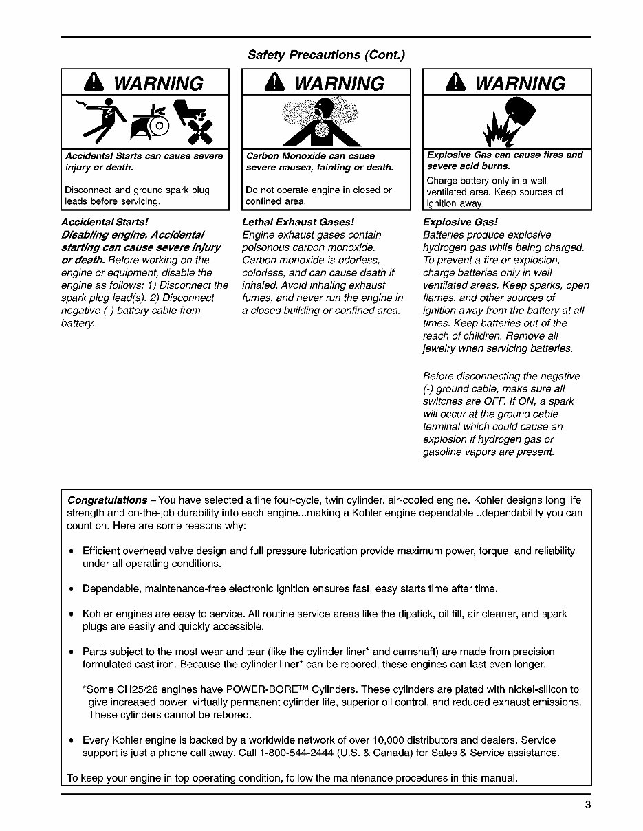Kohler CH730 Engine Full Service Repair Manual preview img 3