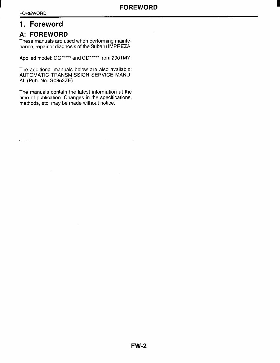 2006 Subaru Impreza Service & Repair Manual preview img 4