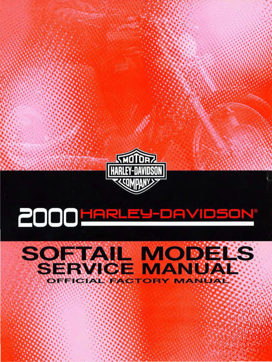 2000 Harley Davidson FXSTD Softail Deuce Factory Service & Work Shop Manual preview img 1