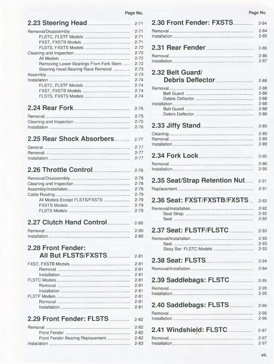 2000 Harley Davidson FXSTD Softail Deuce Factory Service & Work Shop Manual preview img 9