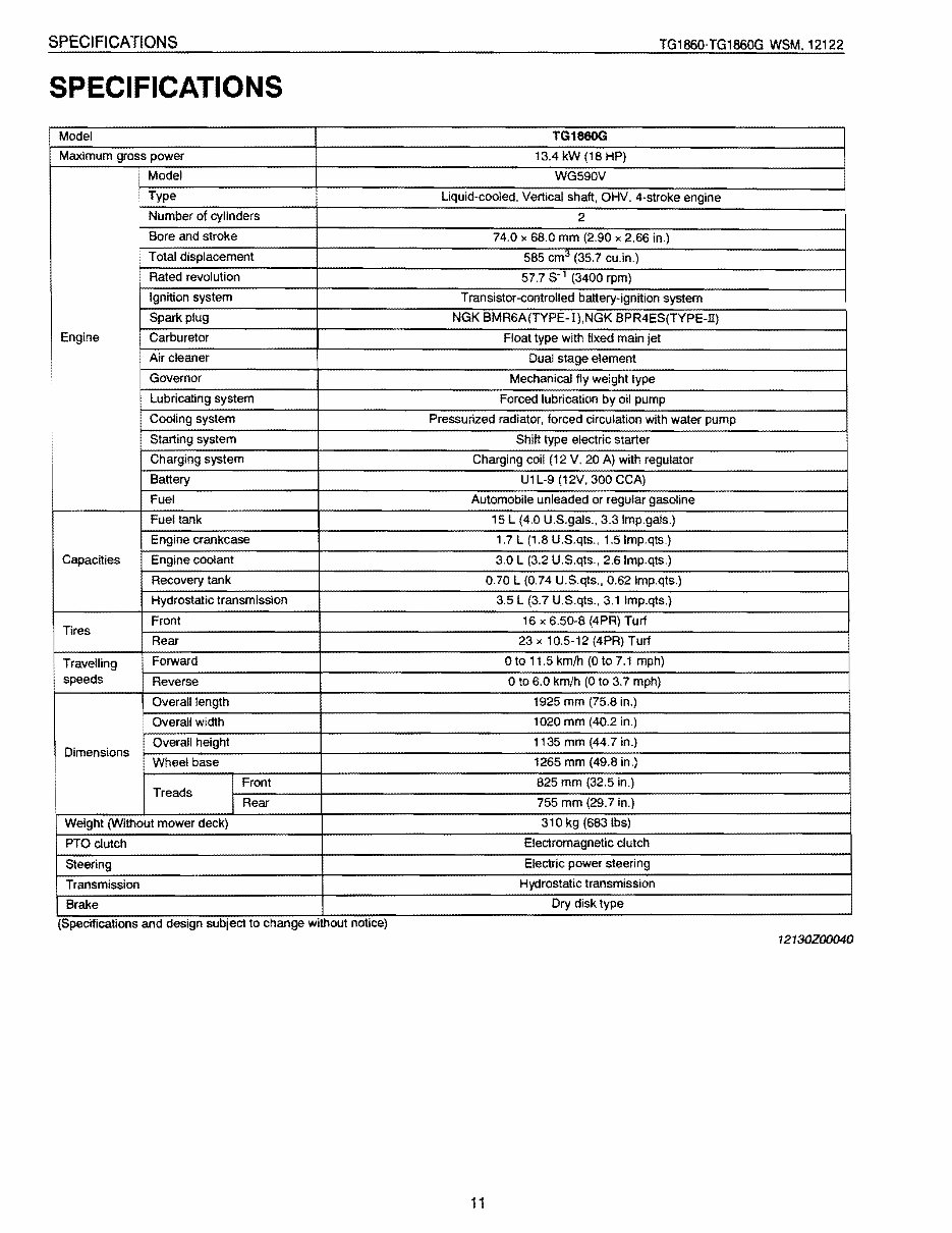 KUBOTA TG1860 TG1860G Tractor Full Service Repair Manual preview img 10