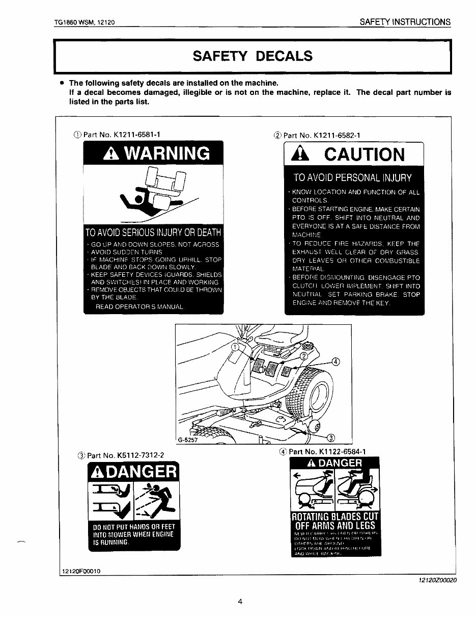 KUBOTA TG1860 TG1860G Tractor Full Service Repair Manual preview img 3