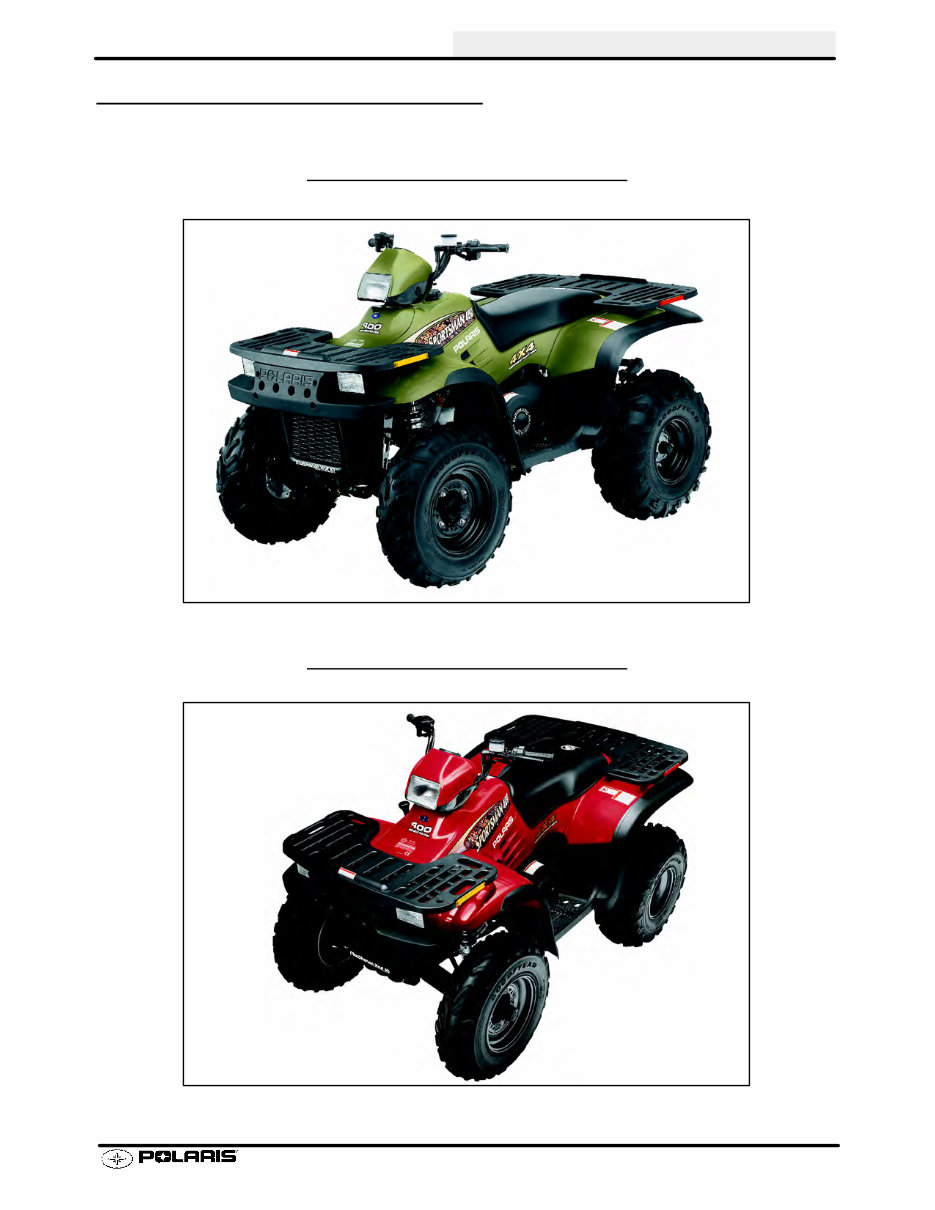 POLARIS SPORTSMAN 500 Service Manual 2001 preview img 5