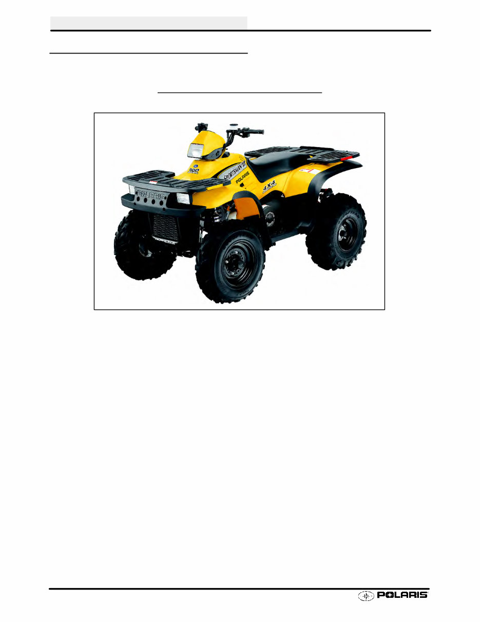 POLARIS SPORTSMAN 500 Service Manual 2001 preview img 6