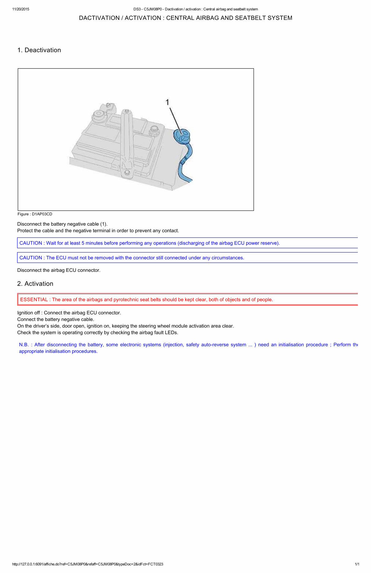 2015 CITROEN DS3 Service and Repair Manual preview img 1