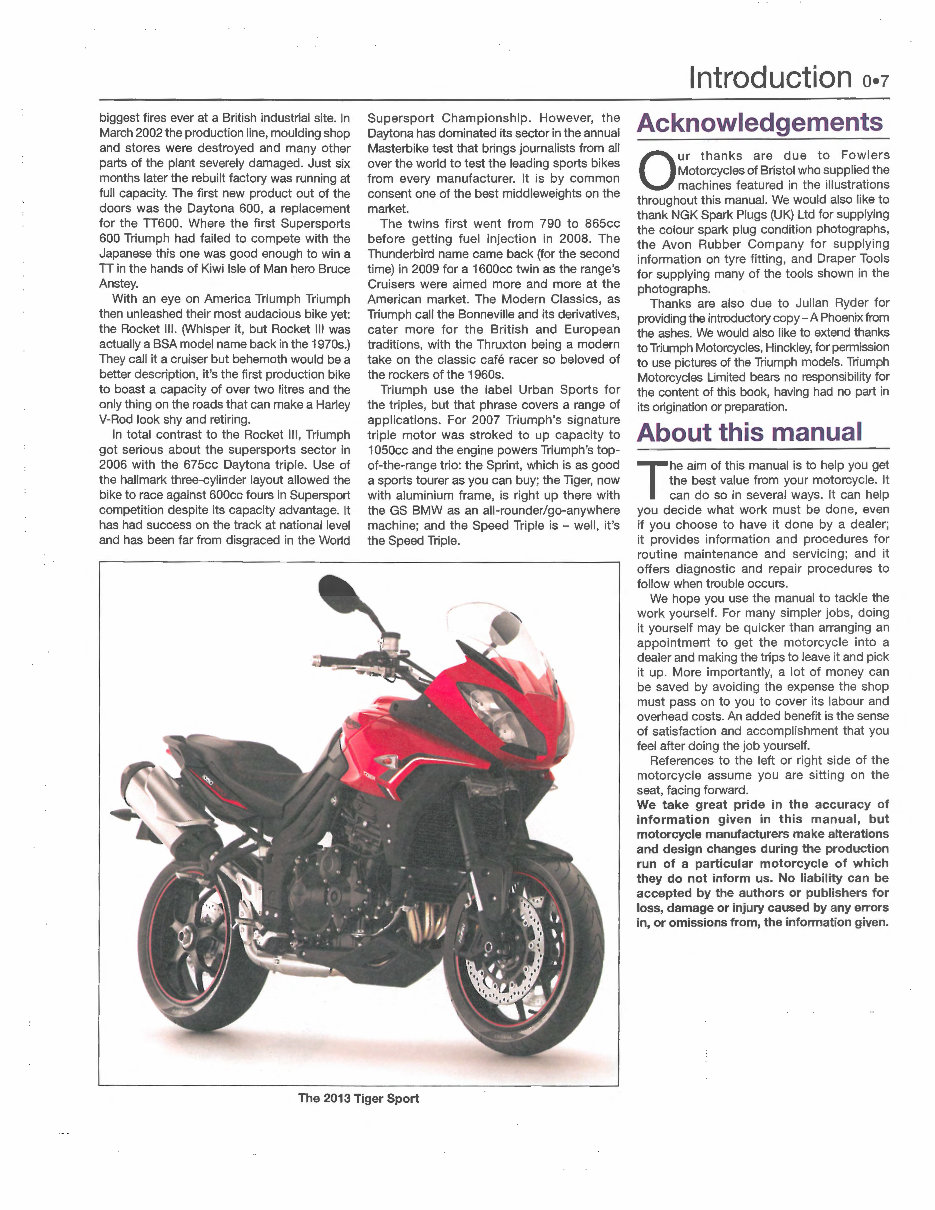 Triumph Sprint ST 1050 Service Repair Manual preview img 7