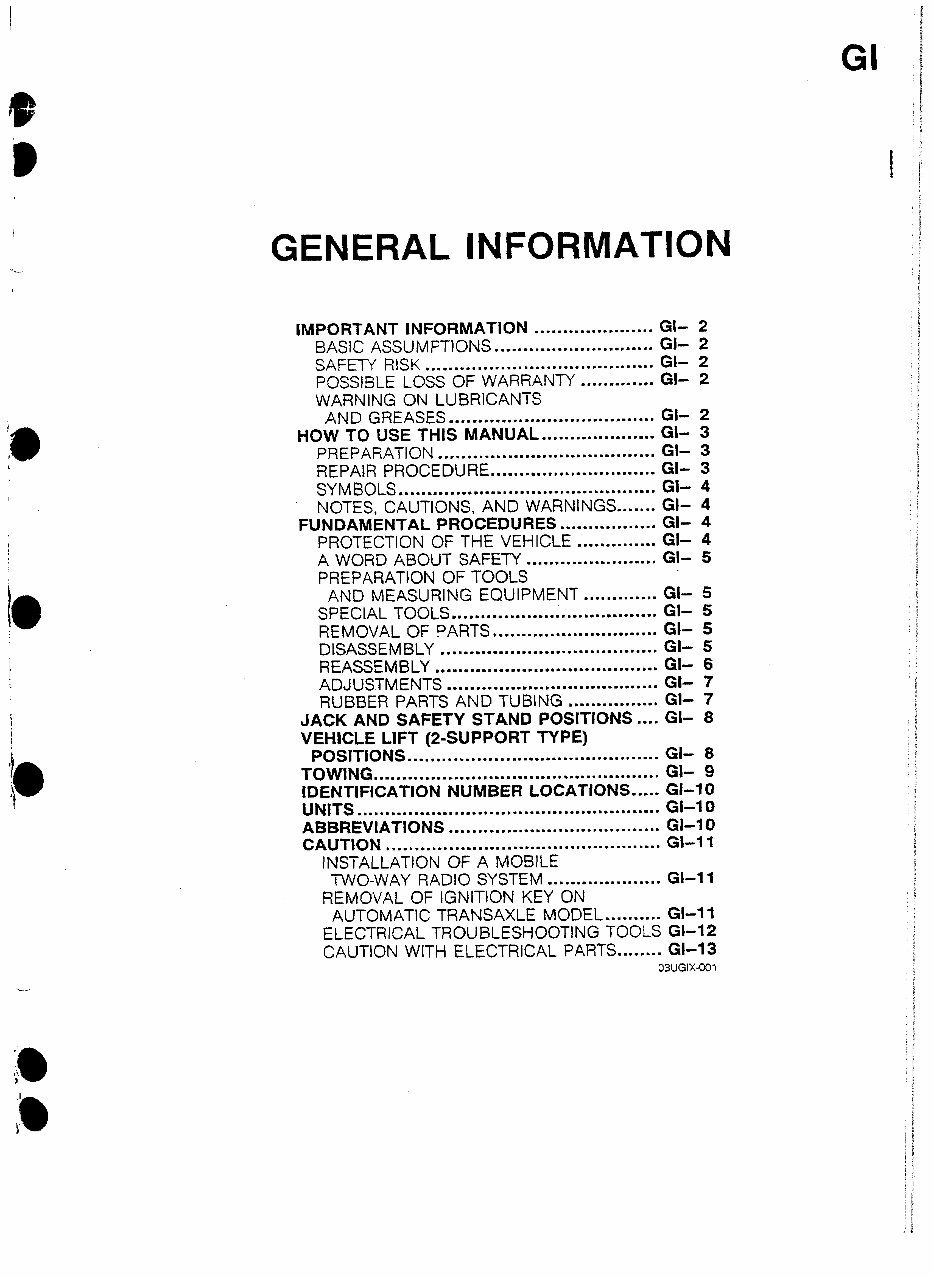 1992 Mazda 323 GTR Service & Repair Manual preview img 4