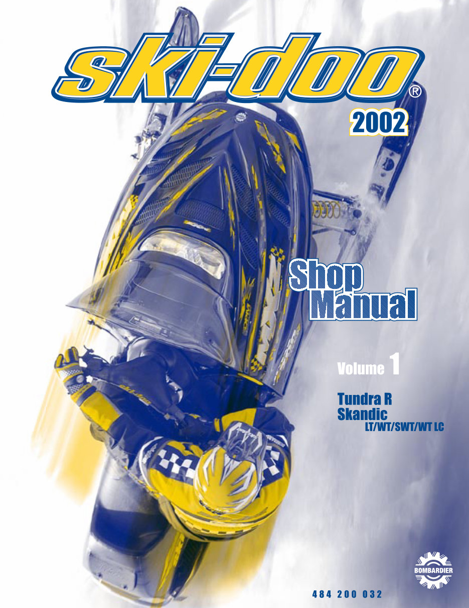 2002 Ski-Doo Skandic SWT Factory Service & Work Shop Manual preview img 2