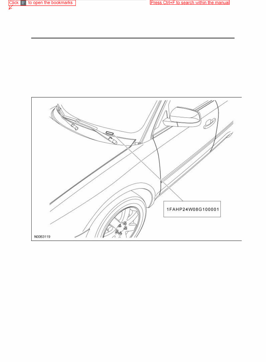 2008 Ford Taurus X Service & Repair Manual Software preview img 1